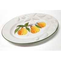 PIATTO OVALE LIMONI CERAM.XQ-0738
